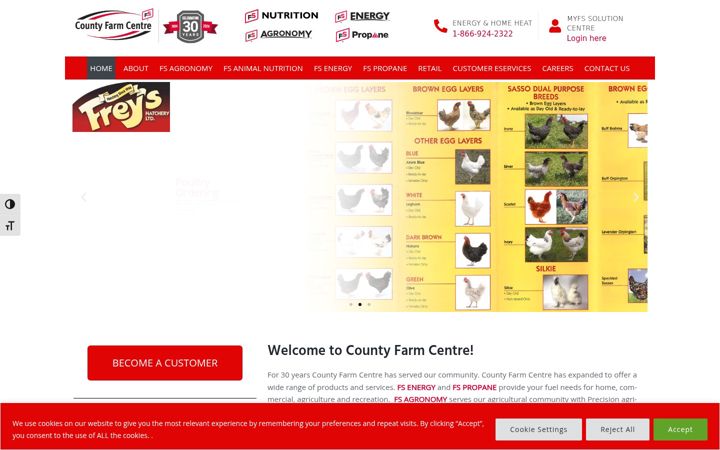 Screenshot of countyfarmcentre.com