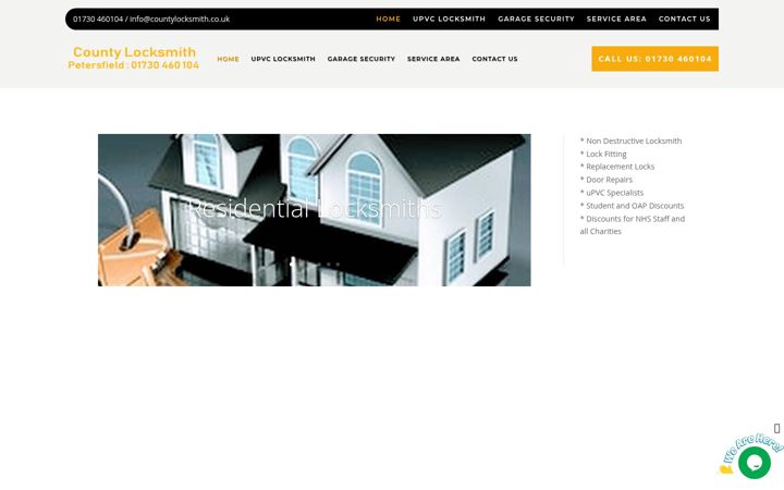 Screenshot of countylocksmith.co.uk
