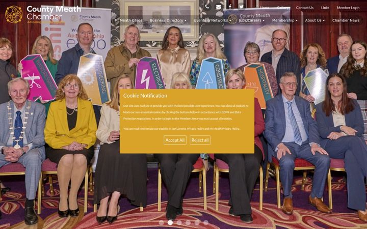 Screenshot of countymeathchamber.ie