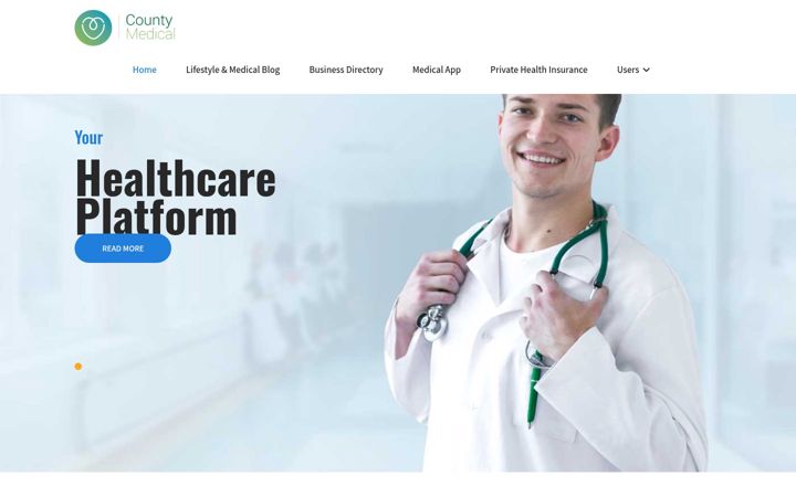 Screenshot of countymedical.co.uk