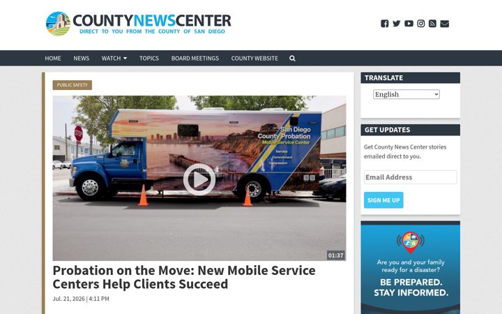 Screenshot of countynewscenter.com