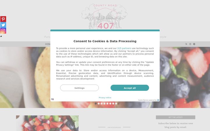 Screenshot of countyroad407.com