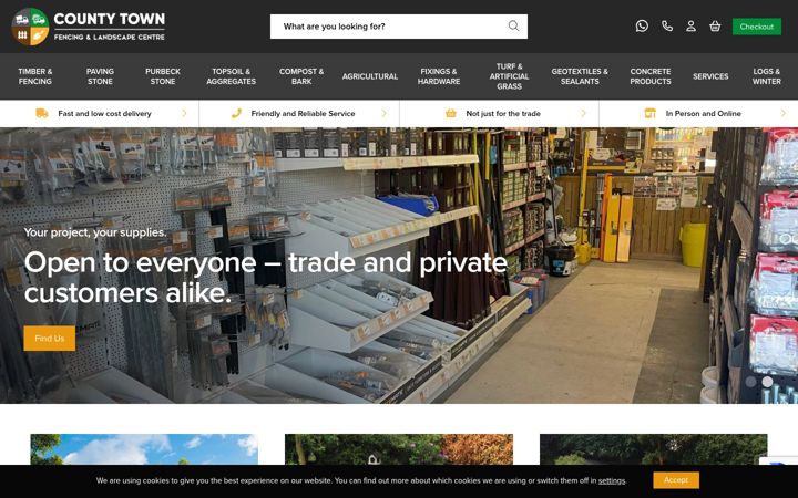 Screenshot von countytownaggregates.co.uk