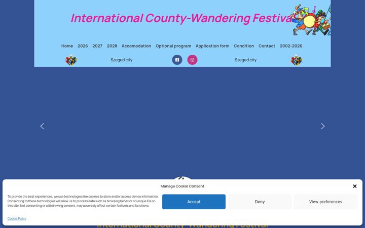 Screenshot of countywanderingfestival.hu
