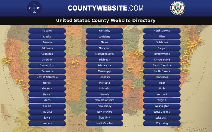 Screenshot of countywebsite.com