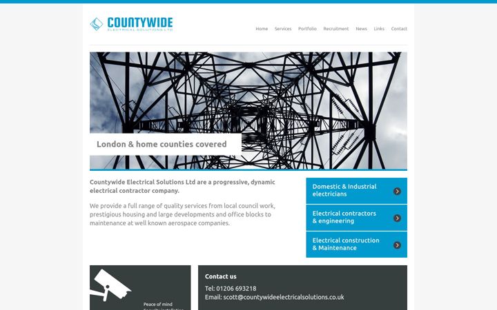 Screenshot of countywideelectricalsolutions.co.uk