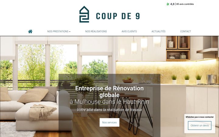 Screenshot of coupde9.com