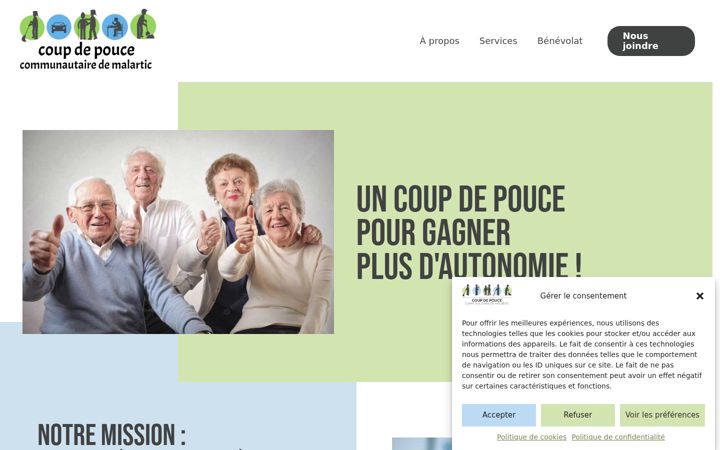 Screenshot of coupdepoucemalartic.com