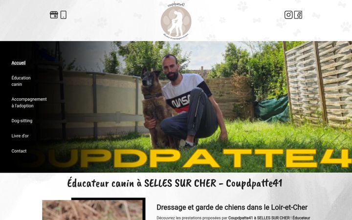Screenshot of coupdpatte-41.fr