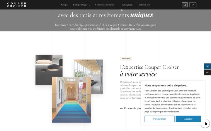Screenshot of coupercroiser.com