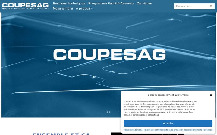 Screenshot ta' coupesag.ca