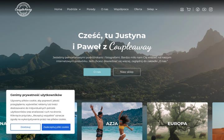 Screenshot of coupleaway.com