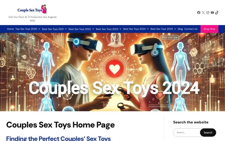 Ekraanipilt saidist couplessextoy.com.au