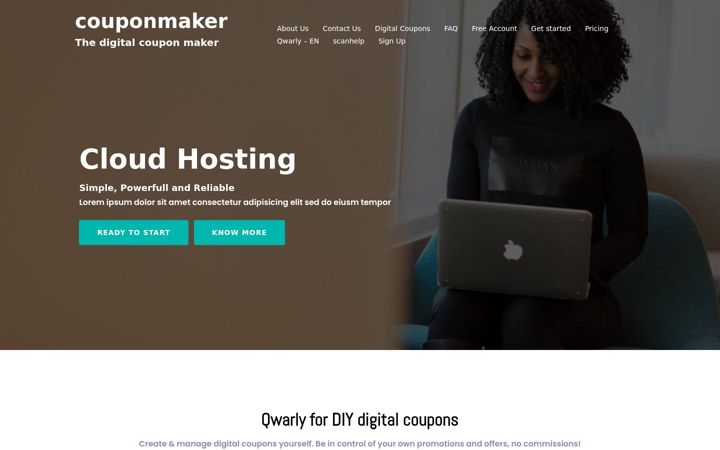 Screenshot of couponmaker.be