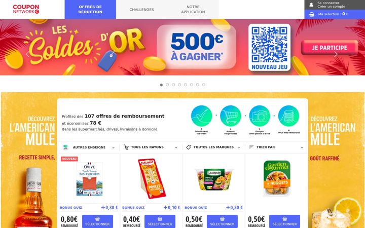 Screenshot of couponnetwork.fr