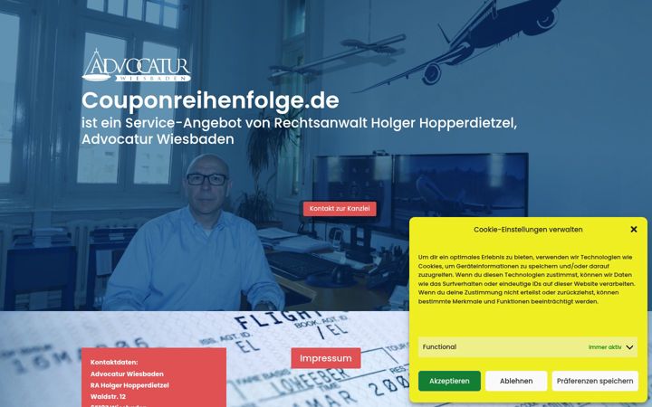 Screenshot of couponreihenfolge.de