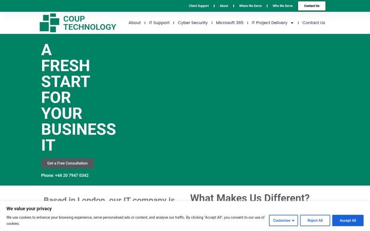 Screenshot of couptechnology.com