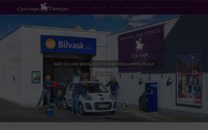 Screenshot of courage-design.dk