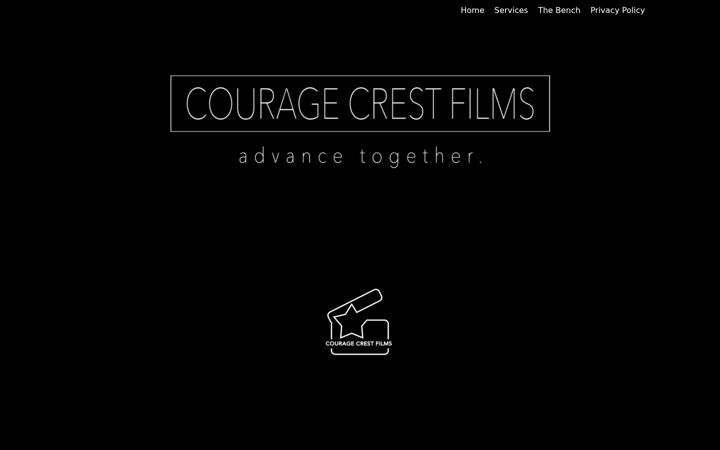 Screenshot of couragecrestfilms.com