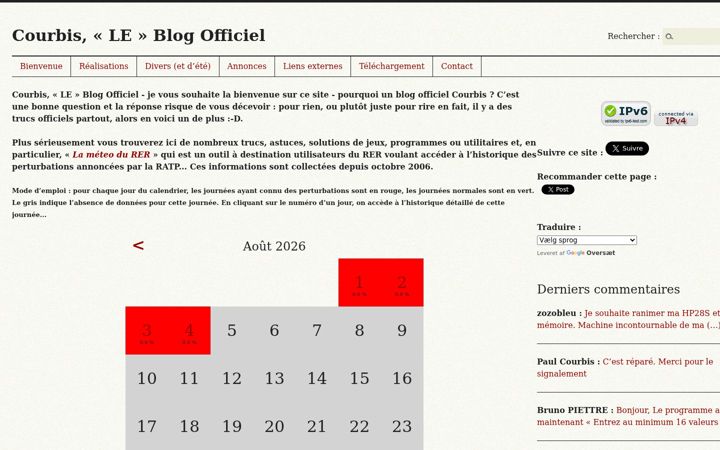 Screenshot of courbis.fr