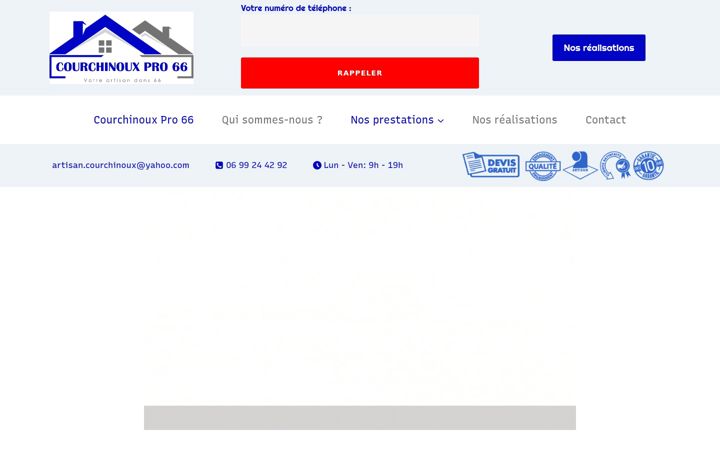 Screenshot of courchinoux-pro-66.fr
