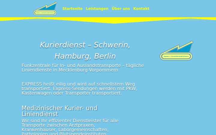 Screenshot of courierblitz.de