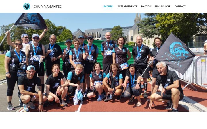 Captură de ecran a courirasantec.fr