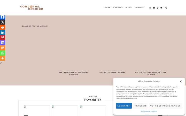 Screenshot of couronnebouclee.com