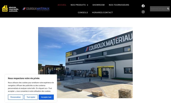 Screenshot of couroux-materiaux.com
