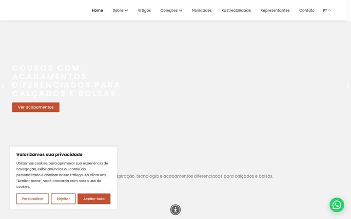 Screenshot of courovale.com.br