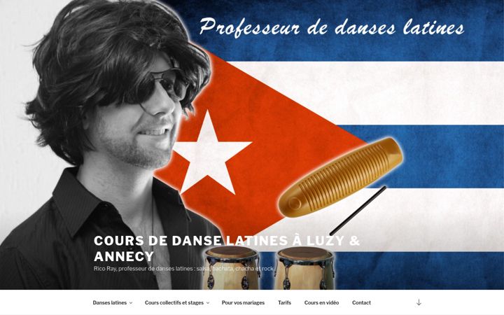 Screenshot of cours-danses-latines.com