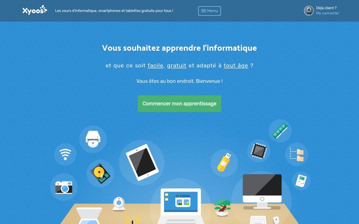 Screenshot of cours-informatique-gratuit.fr