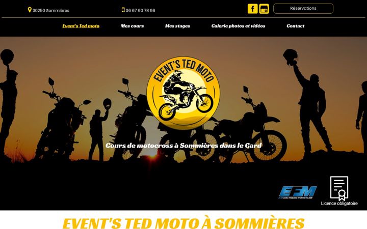Zrzut ekranu cours-motocross-gard.fr