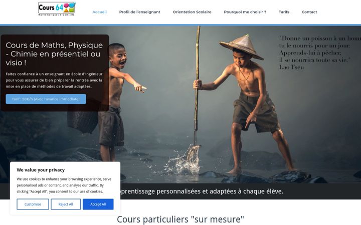 Zrzut ekranu cours64.fr
