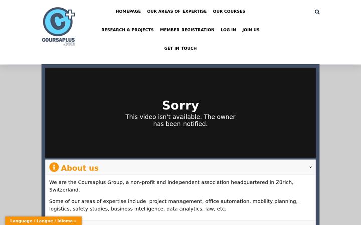 Screenshot of coursaplus.com