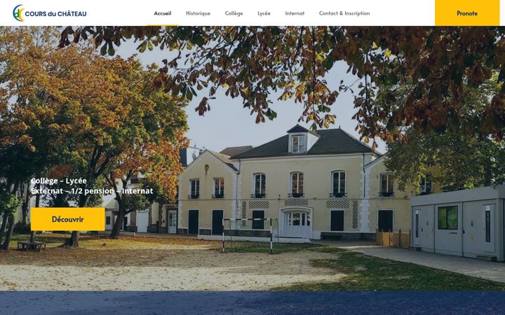 Screenshot of coursduchateau.com