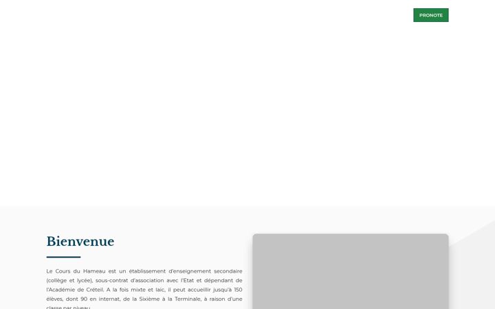Screenshot of coursduhameau.com