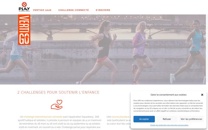 Screenshot of course-vertigo.org