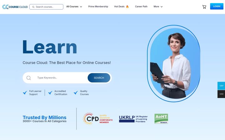 Screenshot of coursecloud.org