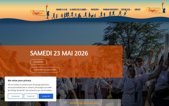 Screenshot of coursedesflammes.fr