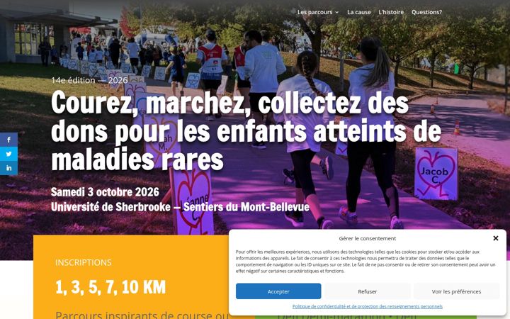 Screenshot of coursedesmillepattes.com