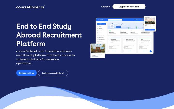 Screenshot of coursefinder.ai