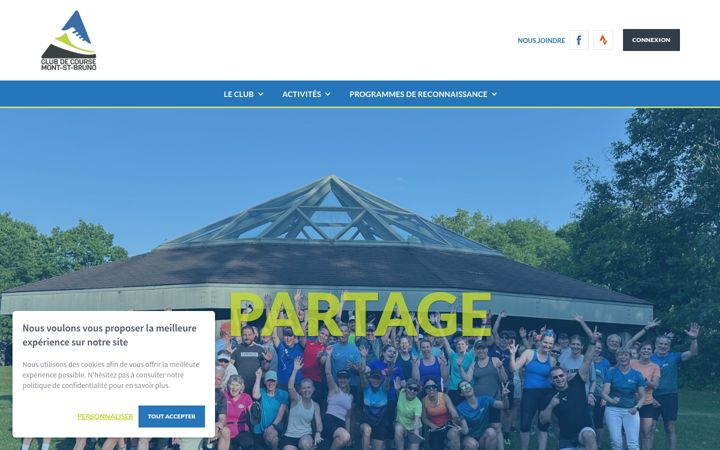Screenshot of coursemontstbruno.org