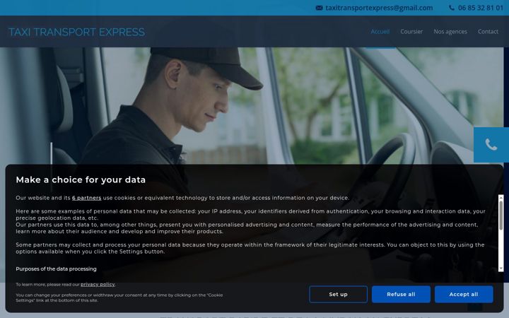 Screenshot of courses-express-marseille.com