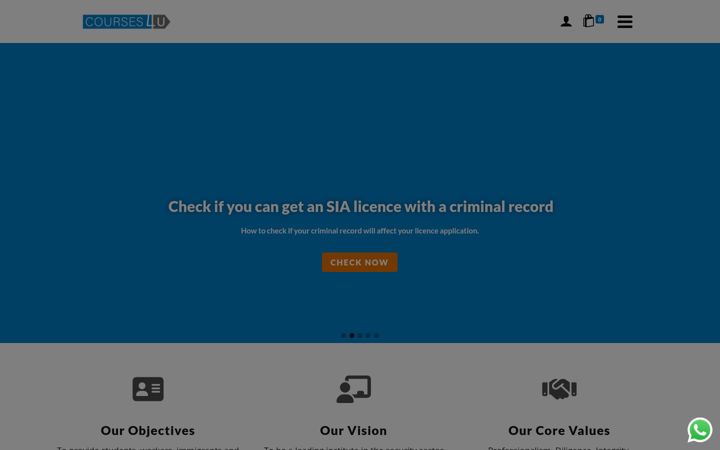 Screenshot of courses4u.co.uk