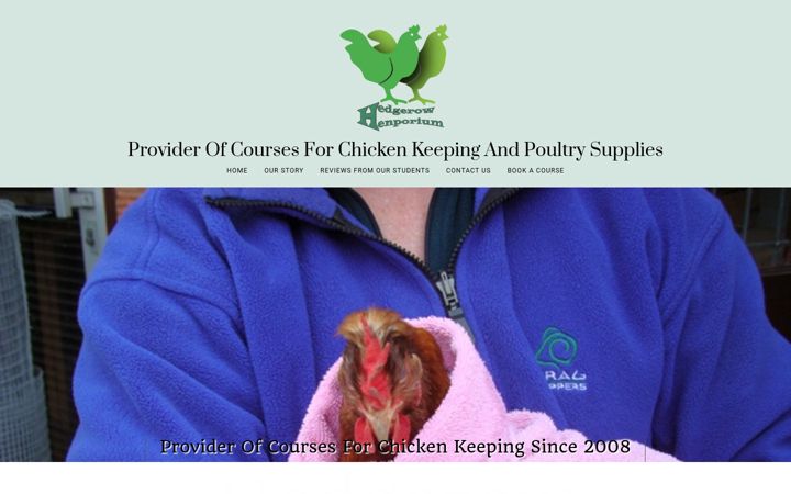 Snímek obrazovky coursesforkeepingchickens.co.uk