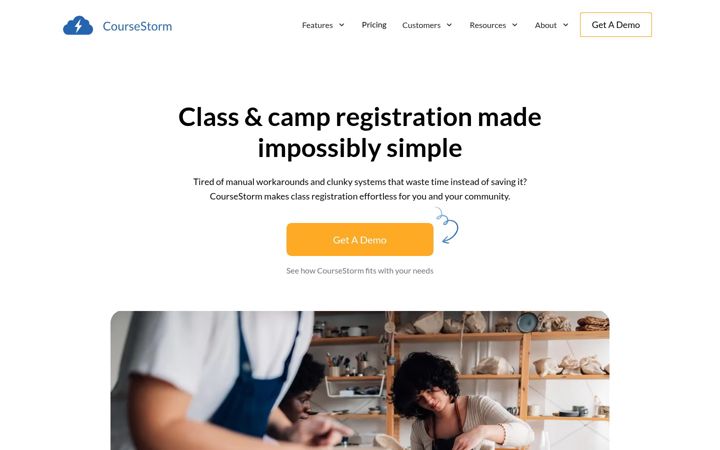 Screenshot of coursestorm.com