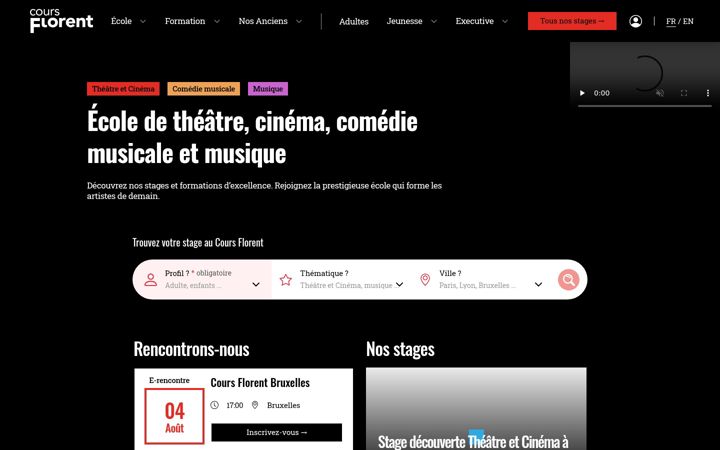 Ekrano kopija coursflorent.fr