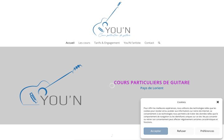 Ekrano kopija coursguitarelorient.fr