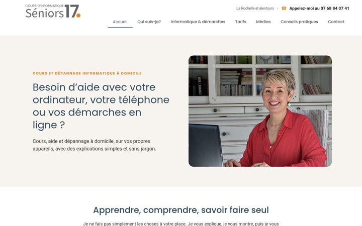 Ekrano kopija coursinformatique-seniors.fr